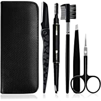 GiBot Pinzas Cejas- 5pcs Pinzas para cejas- Tijeras para cejas- Peine para cejas- Lápiz para cejas- Maquinilla de…